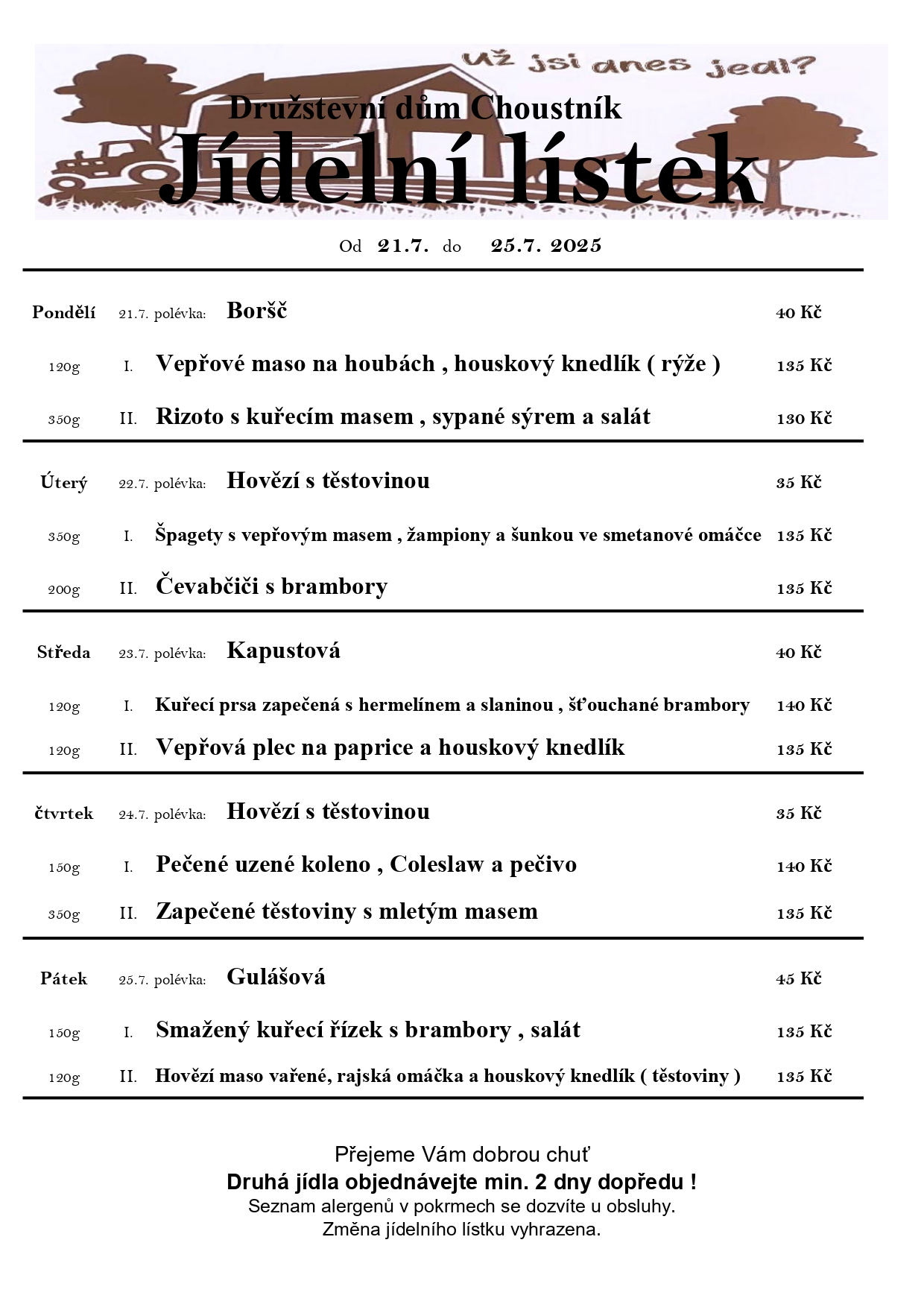21. 7. - 25. 7. 2025